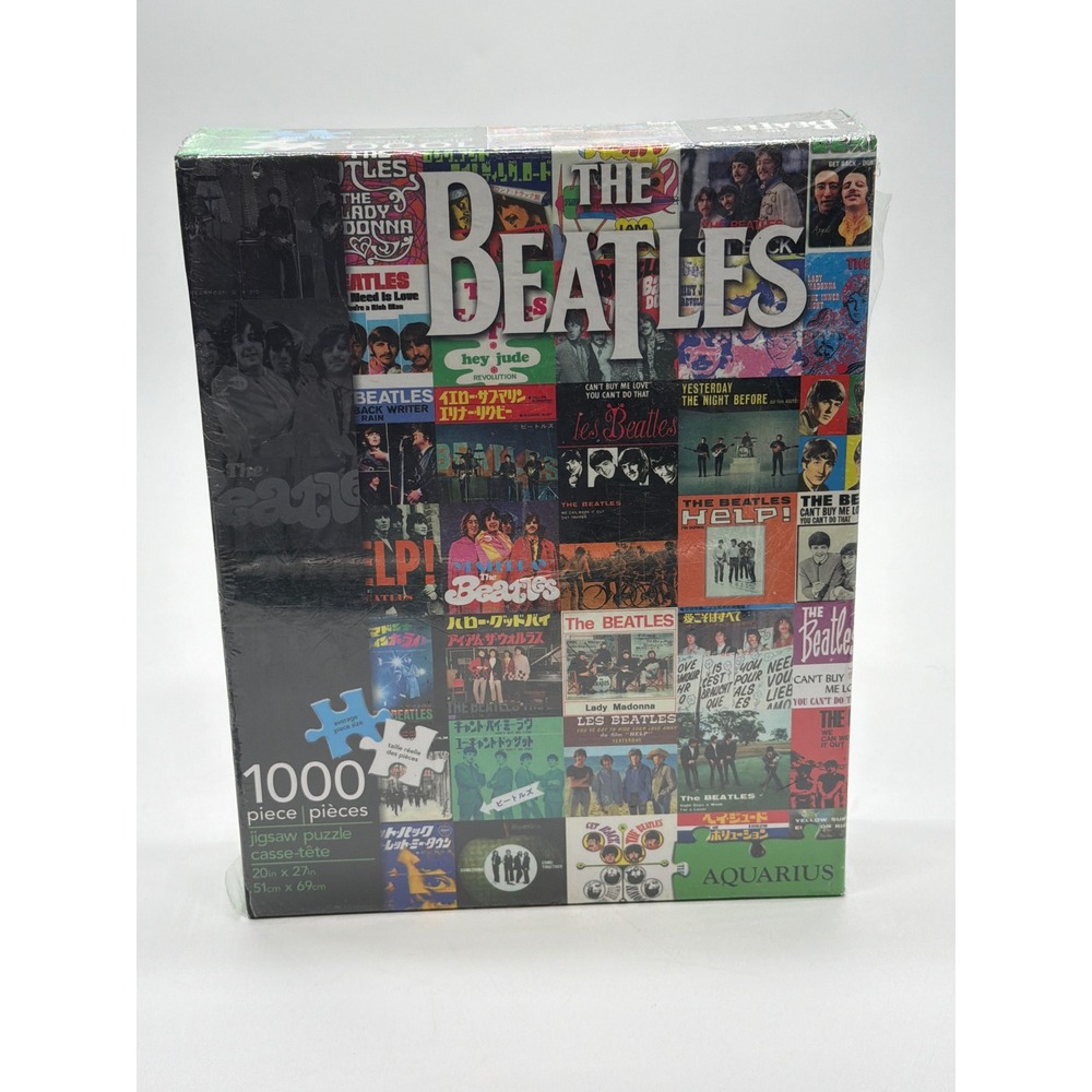 The Beatles Aquarius 1000 Piece Jigsaw Puzzle Album Covers Collage 65-202 NEW